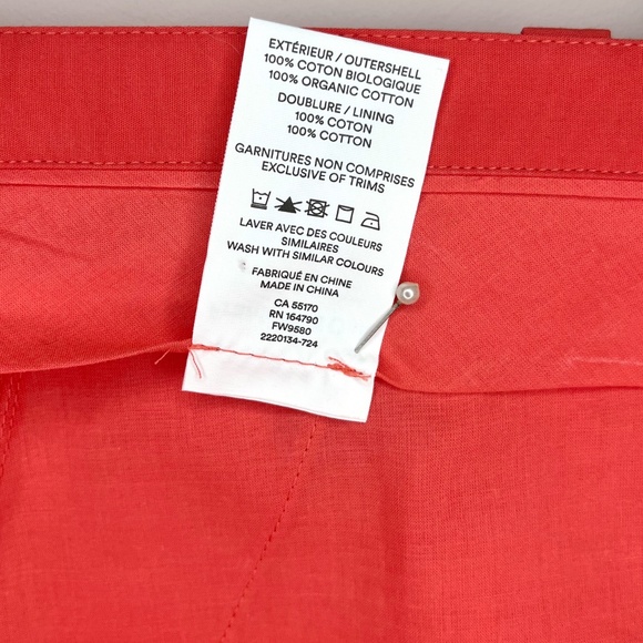 100% Organic Cotton Pleated Shorts - Picture 5 of 5